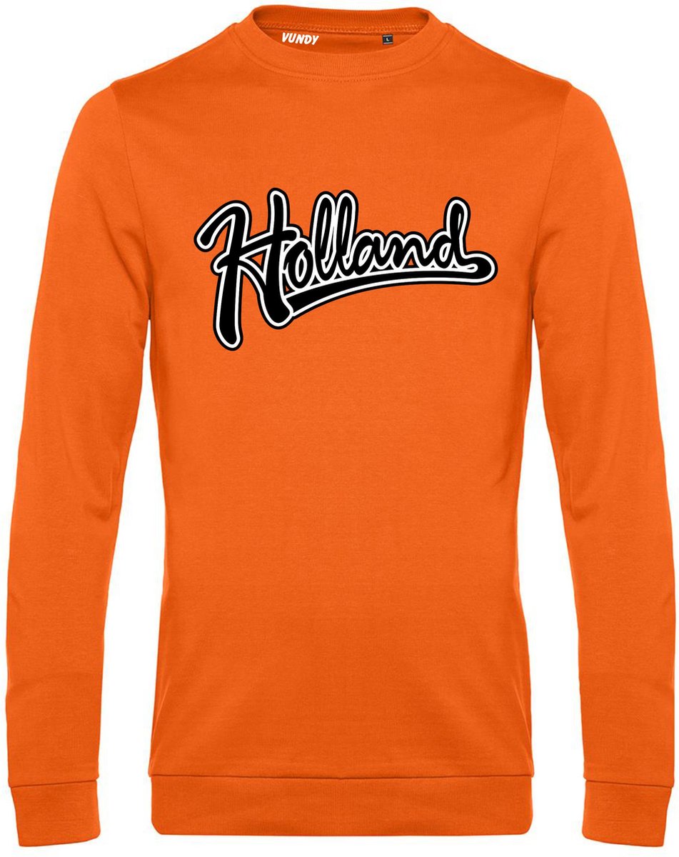 Sweater Holland Tekst | Oranje Shirt | Koningsdag Kleding | Oranje | maat M